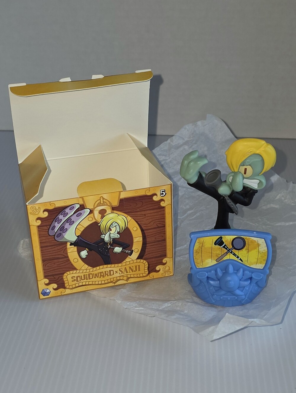 McDonald's SpongeBob x One Piece Toy- Squidward x Sanji Figure #5 Happy Meal 26